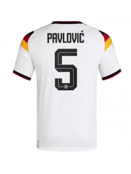 Billige Tyskland Aleksandar Pavlovic #5 Hjemmedrakt VM 2026 Kortermet